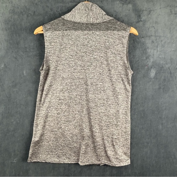 Candid Soul Gray Sleeveless Tie Front Blouse Sz XL - Picture 4 of 6